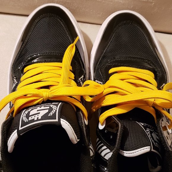 yellow and black designer sneakers